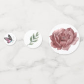 Gelukkige verjaardag meisje confetti (Achterkanten)