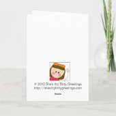 gelukkige verjaardag (meisje) kaart (Achterkant)