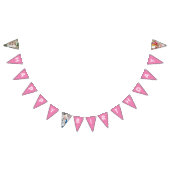 Gelukkige Verjaardag Meisje Roze Dochter Foto Vlaggetjes (Alle)