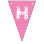 Gelukkige Verjaardag Meisje Roze Dochter Foto Vlaggetjes (Tweede vlag)