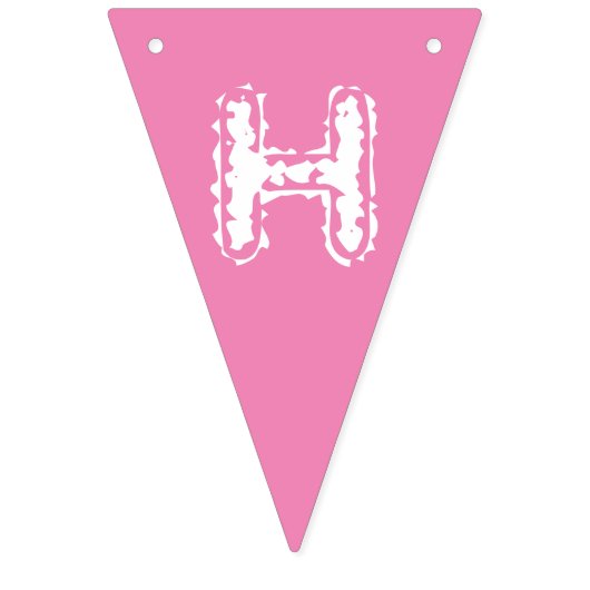 Gelukkige Verjaardag Meisje Roze Dochter Foto Vlaggetjes (Tweede vlag)