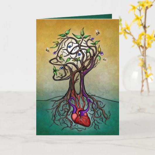 Gelukkige Verjaardag - Menselijke Natuur Kaart (Gele Bloem)