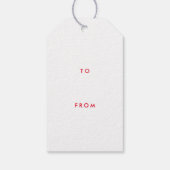 Gelukkige verjaardag met aardbeien cadeaulabel (Achterkant)