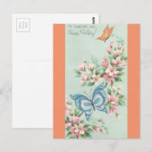  gelukkige verjaardag met Butterflies Briefkaart (Voorkant / Achterkant)