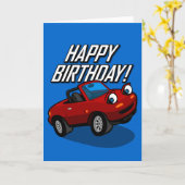 Gelukkige Verjaardag met de Illustratie van de Kaart (Gele Bloem)