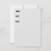 Gelukkige verjaardag met dinosauriërs uitnodiging (Achterkant)