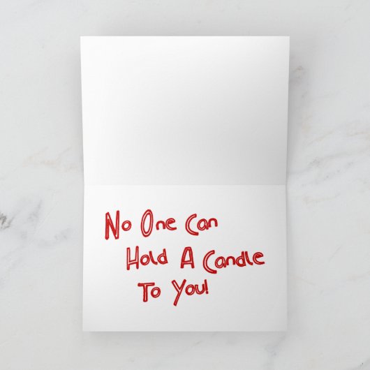 Gelukkige verjaardag met drie verlichte kaarsen, R Kaart (Binnen)