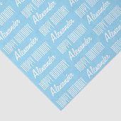 Gelukkige Verjaardag met Gepersonaliseerde Naam Ti Tissuepapier (Detail)