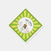 Gelukkige Verjaardag met je Beagle Dog Buddy Party Servet (Hoek)