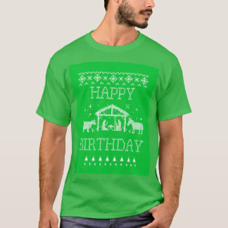 Gelukkige verjaardag met Kerstmis T-shirt