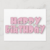 Gelukkige verjaardag met madeliefjes briefkaart (Voorkant)