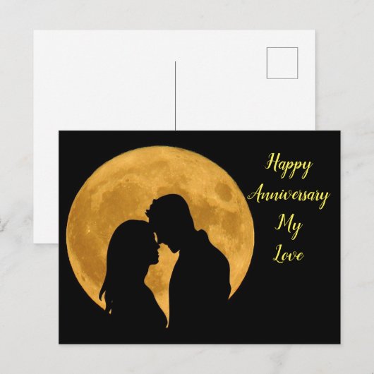 Gelukkige verjaardag met mooi koppel briefkaart (Voorkant / Achterkant)