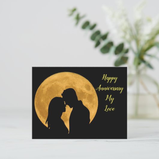 Gelukkige verjaardag met mooi koppel briefkaart (Staand voorkant)