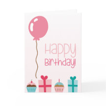 Gelukkige verjaardag met taarten, cadeaus en kaars