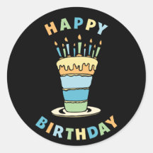 Gelukkige verjaardag met taartontwerp