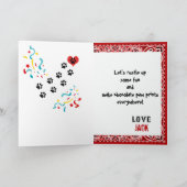 Gelukkige Verjaardag met Teckel Hond in Red Bandan Kaart (Binnen)