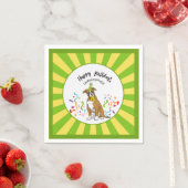 Gelukkige Verjaardag met uw Boxer Dog Buddy Party Servet (Insitu)