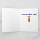 Gelukkige Verjaardag met Vliegtuig van de Hele Ben Kaart (Binnen)