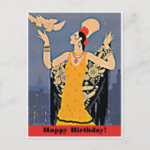 Gelukkige verjaardag met vrouw uit Spanje Briefkaart (Voorkant)