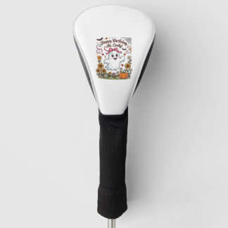 Gelukkige verjaardag mevrouw Emily Halloween Geest Golfheadcover