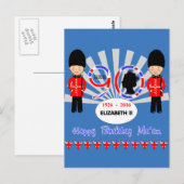 Gelukkige Verjaardag Mevrouw Koningin Elizabeth II Briefkaart (Voorkant / Achterkant)