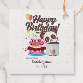 Gelukkige Verjaardag, Mijn Baby - Douanefoto/Naam/ Bedankjes Labels (Achterkant)