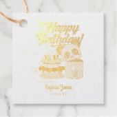 Gelukkige Verjaardag, Mijn Baby - Douanefoto/Naam/ Bedankjes Labels (Voorkant)