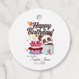 Gelukkige Verjaardag, Mijn Baby - Douanefoto/Naam/ Bedankjes Labels