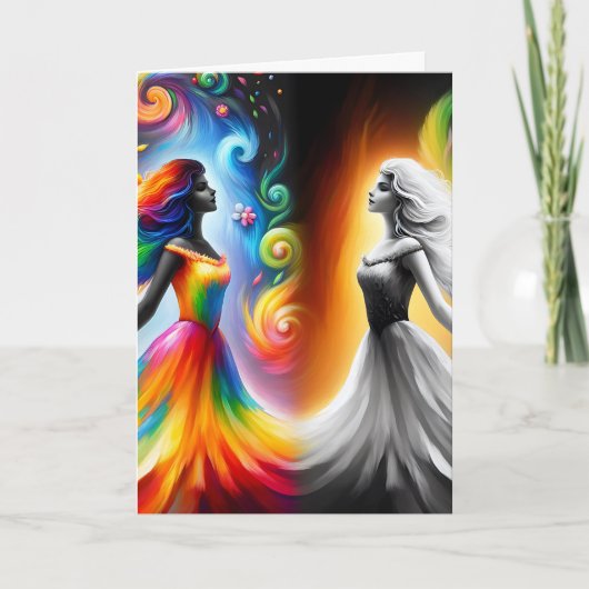 Gelukkige verjaardag, mijn Gemini vriend Kaart (Voorkant)