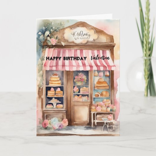 Gelukkige Verjaardag Mijn Kleine Prinses Taarten Kaart (Voorkant)