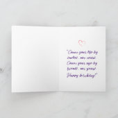 Gelukkige Verjaardag Mijn Kleine Prinses Taarten Kaart (Binnen)