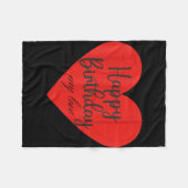 Gelukkige verjaardag mijn liefde  fleece deken (Voorkant (Horizontaal))