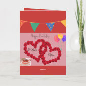 Gelukkige Verjaardag mijn liefde Kaart (Achterkant)