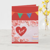 Gelukkige Verjaardag mijn liefde Kaart (Gele Bloem)