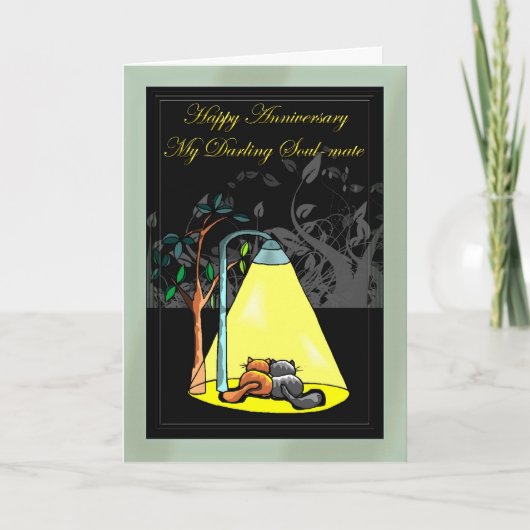 Gelukkige verjaardag mijn lieve Soul-mate Kaart (Voorkant)