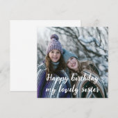 Gelukkige verjaardag mijn lieve zus met aangepaste (Voorkant / Achterkant)