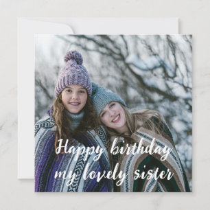 Gelukkige verjaardag mijn lieve zus met aangepaste