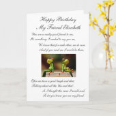 Gelukkige Verjaardag Mijn Vriend Kaart (Gele Bloem)