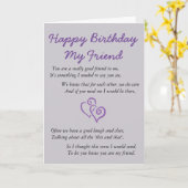 Gelukkige Verjaardag Mijn Vriend Kaart (Gele Bloem)