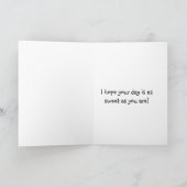 Gelukkige verjaardag mijn vriend - Leuke verjaarda Kaart (Binnen)