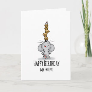 Gelukkige verjaardag mijn vriend - Leuke verjaarda Kaart