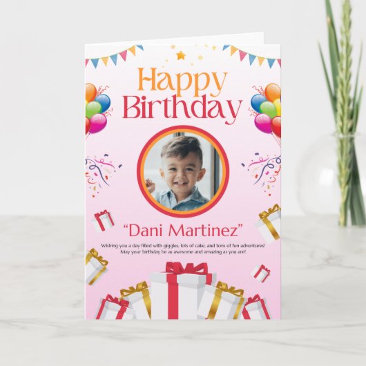 Gelukkige verjaardag mijn zoon, verjaardagskaarten kaart (Voorkant)