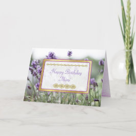 Gelukkige Verjaardag Mimi Lavender Fields Kaart