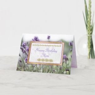 Gelukkige Verjaardag Mimi Lavender Fields Kaart