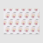 Gelukkige Verjaardag Modern Tissuepapier (Voorkant)