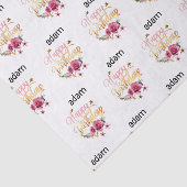 Gelukkige Verjaardag Modern Tissuepapier (Detail)