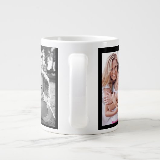 Gelukkige verjaardag moeder, beste moeder, aangepa grote koffiekop (Achterkant)