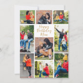 Gelukkige Verjaardag Moeder Fotocollage van Dochte Kaart (Voorkant)