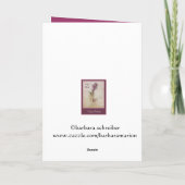 Gelukkige verjaardag moeder Hyacinth en Dragon Fly Kaart (Achterkant)