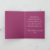 Gelukkige verjaardag moeder Hyacinth en Dragon Fly Kaart (Binnen)